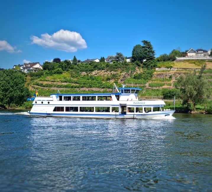2-River Day-trip by boat to Koblenz and return from Alken - From Alken into Moselle wine country