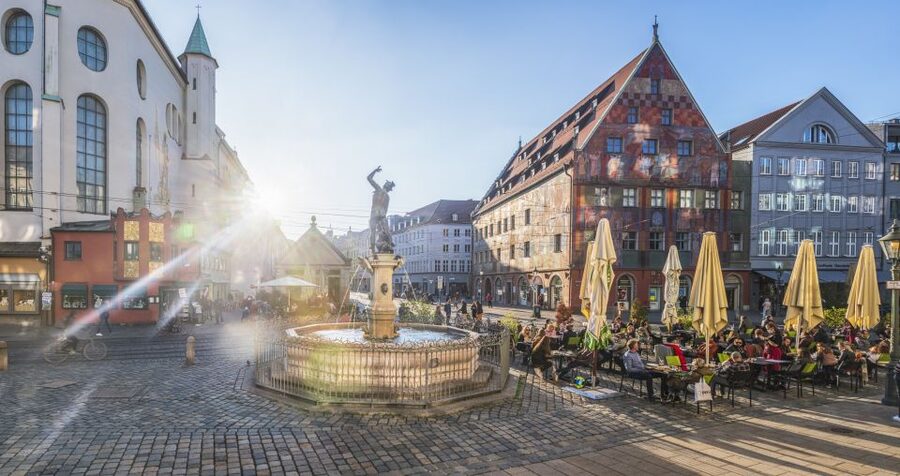 Augsburg's Water Management System - City Walking Tour - Following the small canals in the Lech quarter