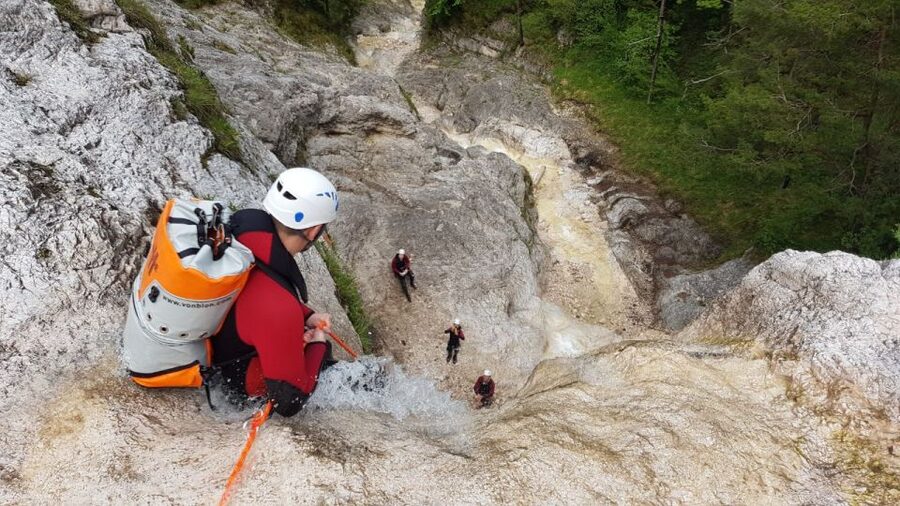 Bavaria: Beginner Canyoning Tour - Getting ready at the Outdoor-Center-Baumgarten base