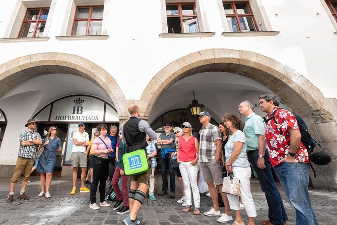 Bavarian Beer and Food Evening Tour in Munich - Walking through central Munich to Hackerhaus