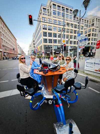 Beer Bike & Party Bike: Unforgettable Berlin City Tour incl. pickup