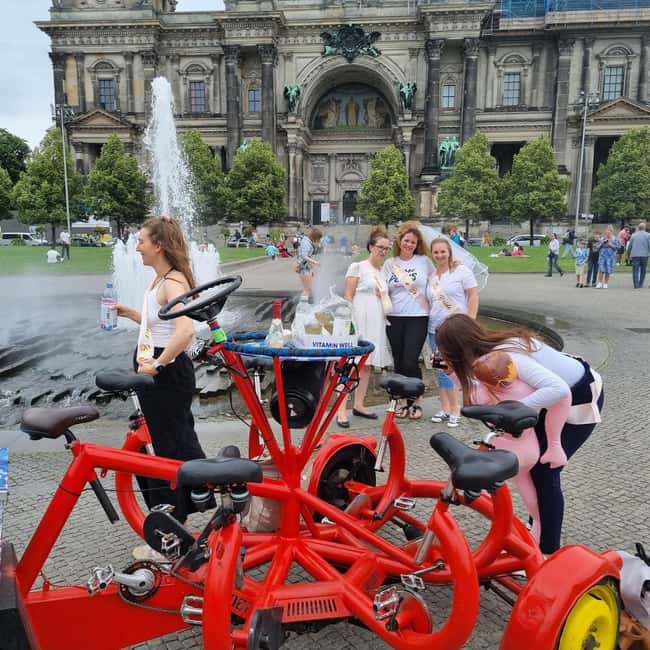 Beer Bike & Party Bike: Unforgettable Berlin City Tour incl. pickup - Soviet War Memorial and Tiergartenviertel