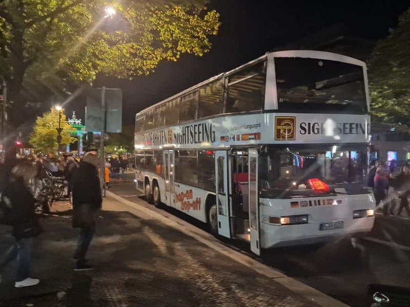 Berlin: Bus Tour by Night with Live Commentary - Key points to know before booking