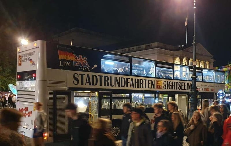 Berlin: Bus Tour by Night with Live Commentary - Potsdamer Platz and Friedrichstraße