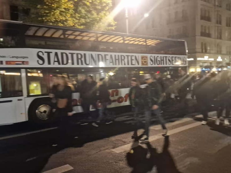Berlin: Bus Tour by Night with Live Commentary - The Brandenburg Gate at night