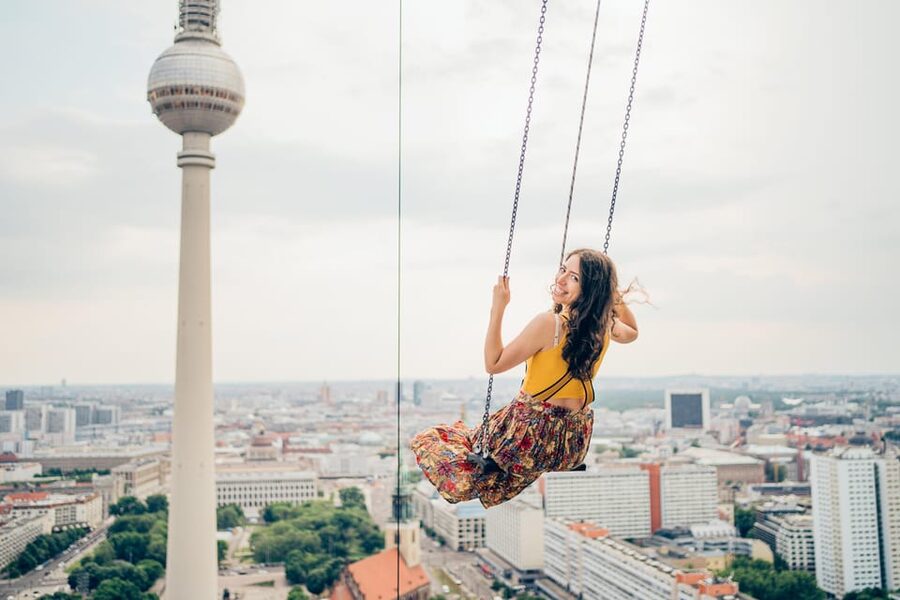 Berlin: Highest Swing in Europe - The moment you leave the roof