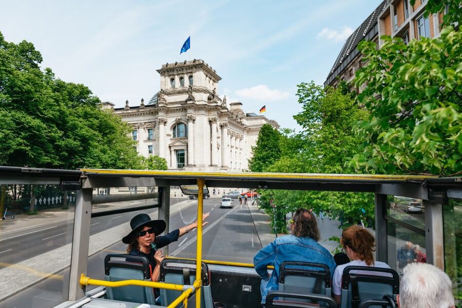 Berlin: Hop-on Hop-off Bus Tour with Live Commentary - Nazi history along Niederkirchnerstraße