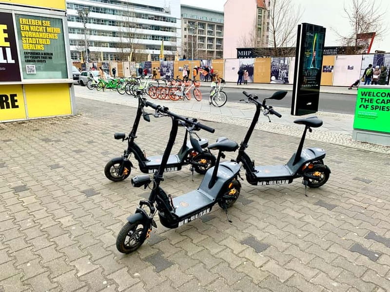 Berlin: Thrilling E-Scooter Adventure Tour - What the stops are really for