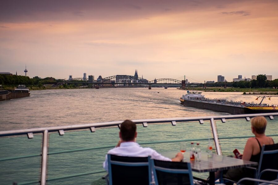 Cologne: 2-Hour Evening Cruise on the Rhine River - The two-hour route, from boarding to return