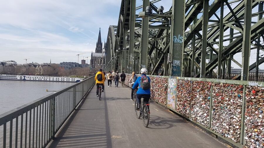 Cologne: 3-Hour Guided Bike Tour - The Zoobrücke gives you Cologne’s skyline