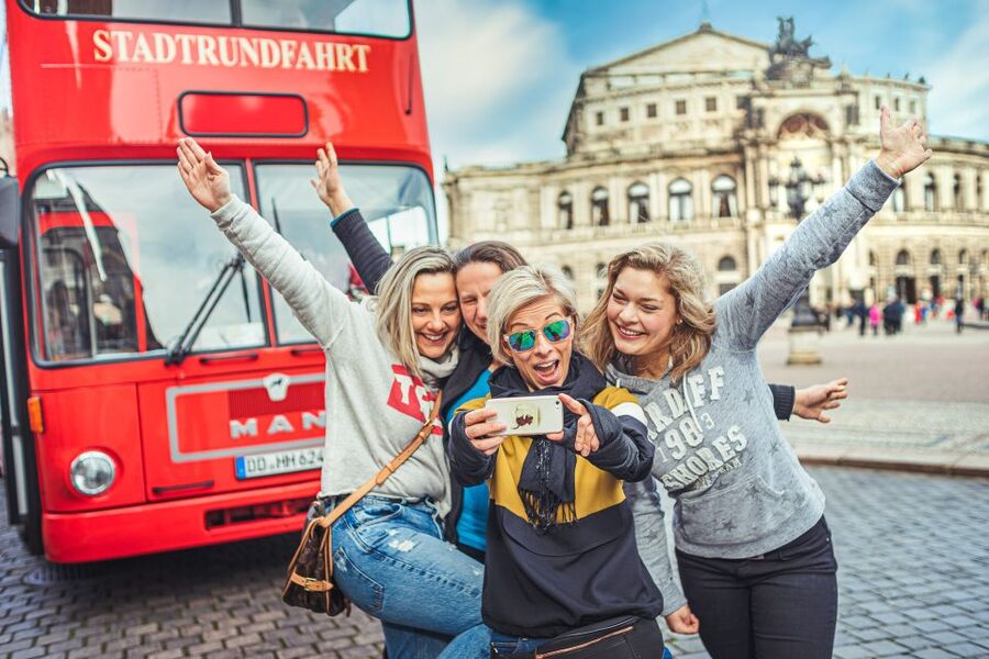 Dresden: City Sightseeing Tour with Live Guide - Blue Wonder Bridge and the Elbe Valley
