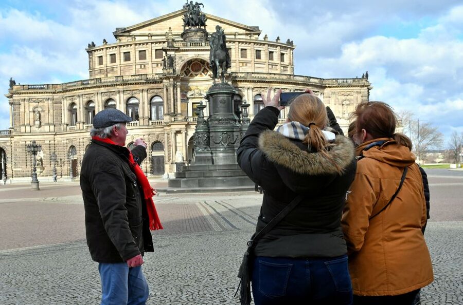 Dresden: Guided City Walk with a Cup of Coffee - Stallhof and the Fürstenzug: court life in public view