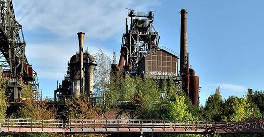 Duisburg Landscape Park GPS treasure hunt in old ironworks - Turning an old steelworks into a treasure hunt
