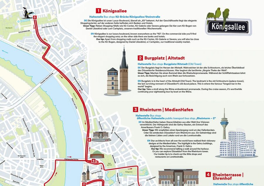 Düsseldorf: 24-Hour Hop-On Hop-Off Ticket - Key points to know before boarding