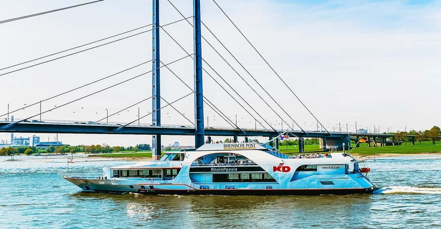 Düsseldorf: City Sightseeing Cruise on the Rhine - A drink, a snack, and a little river time