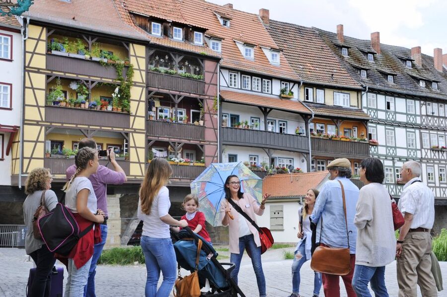 Erfurt: Old Town Guided Walking Tour - The Cathedral of St. Mary and the Gloriosa bell