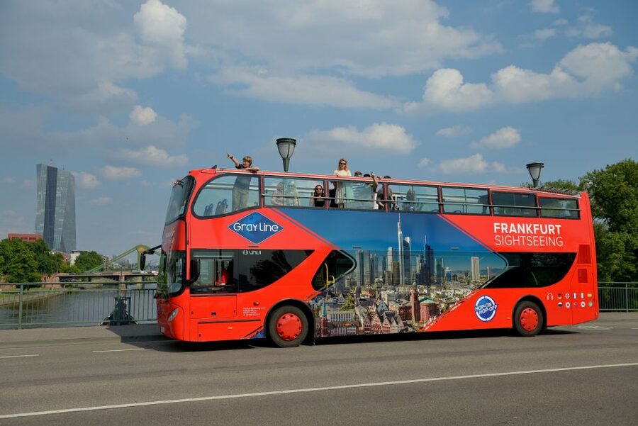 Frankfurt: Hop-On, Hop-Off Grand or Express Bus Ticket - The financial district and Frankfurt’s tall skyline
