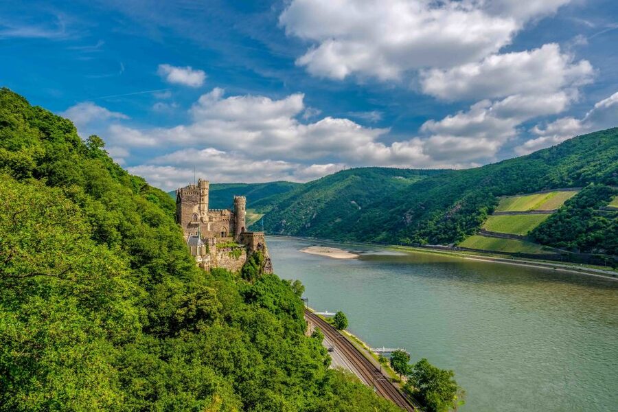 From Frankfurt: Rhine Valley Day Trip - RĂĽdesheim, the Niederwald Monument, and Assmannshausen