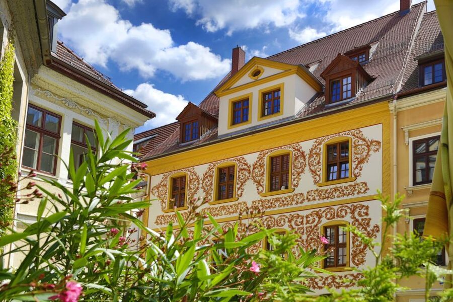Görlitz: Old Town Guided Walking Tour - The Biblical House and its sandstone scenes