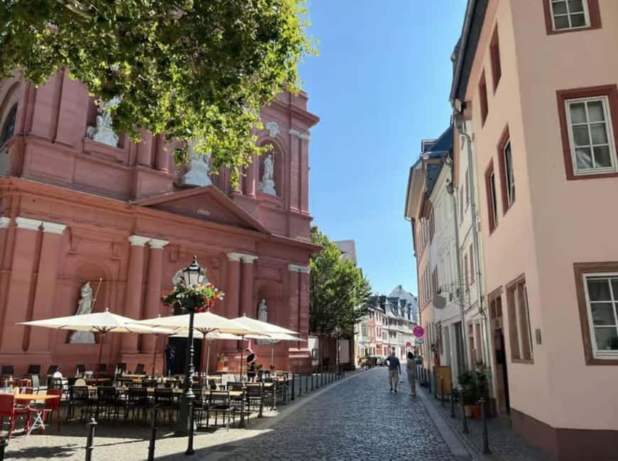 Guided tour in Mainz on the Rhine in german and english - Key points at a glance