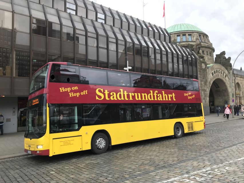 Hamburg: Line C Sightseeing Hop-On Hop-Off Bus Tour - St. Michael’s Church and the old port edge