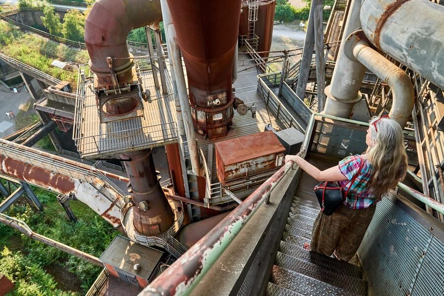 Hut tour Duisburg-Nord Landscape Park - Blast-furnace technology without the textbook fog