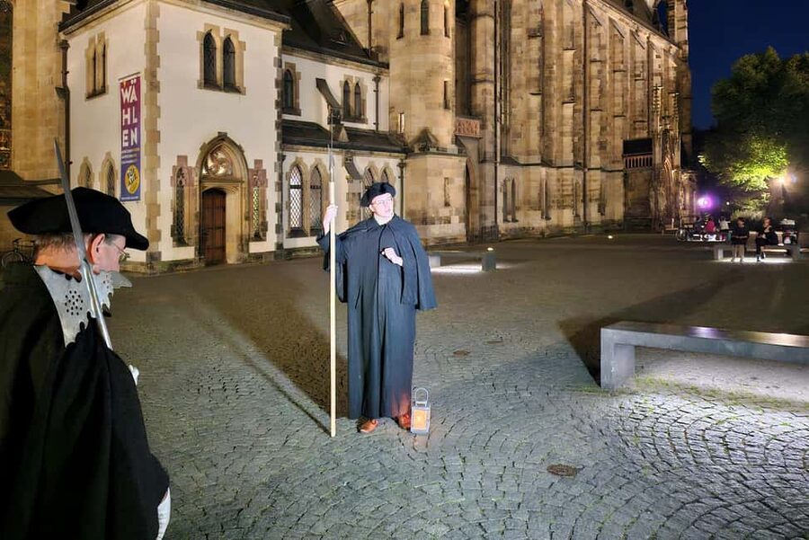 Leipzig: 1.5-Hour Public Tour with Night Watchman Bremme - German language, pacing, and accessibility
