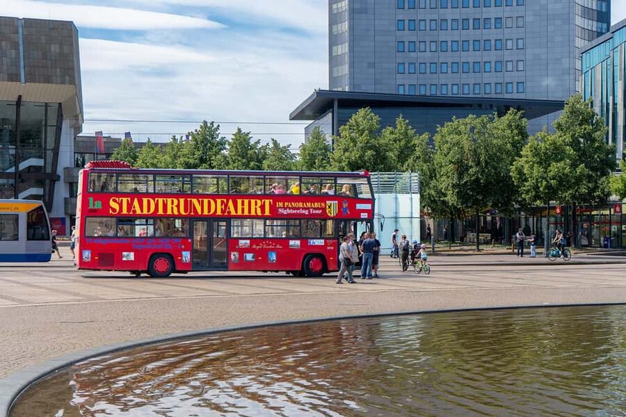 Leipzig: Bus Tour with Walking Tour - The zoo, Gondwanaland, and Leipzig’s northern side