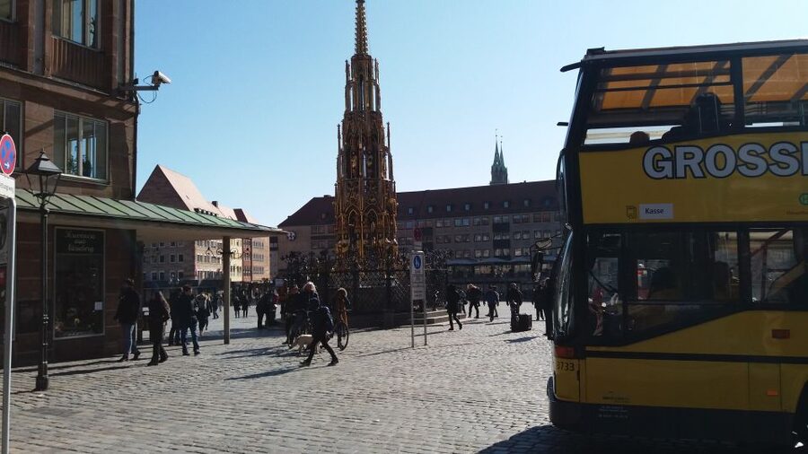 Nuremberg: Hop-On Hop-Off Bus Tour - The audio guide and the German loudspeaker
