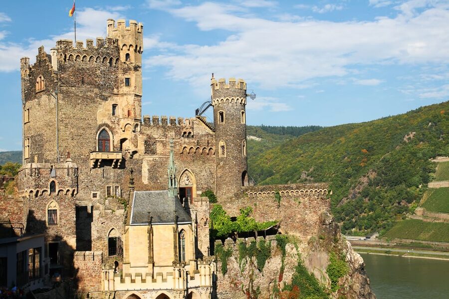Rhine Valley Castles: 1.5-Hour Boat Tour from Rüdesheim - Ehrenfels ruins and the Mouse Tower at Binger Loch